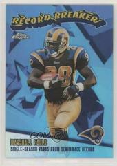 Marshall Faulk [Refractor] #RB19 Football Cards 2003 Topps Chrome Record Breakers Prices