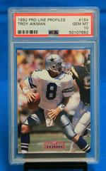 Troy Aikman #184 Football Cards 1992 Pro Line Profiles Prices