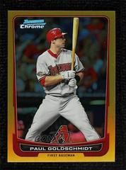 Paul Goldschmidt [Gold Refractor] Baseball Cards 2012 Bowman Chrome Prices
