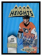 John LeClair [Autograph Blue] #LH-13 Hockey Cards 2021 Upper Deck Stature Legendary Heights Prices