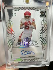 Elijah Mitchell [Silver] Football Cards 2021 Leaf Trinity Clear Autograph Prices