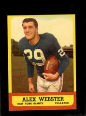 Alex Webster #51 Football Cards 1963 Topps Prices