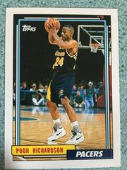 Poon Richardson Basketball Cards 1992 Topps Prices