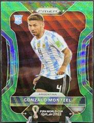 Gonzalo Montiel [Green Wave] Soccer Cards 2022 Panini Prizm World Cup Prices