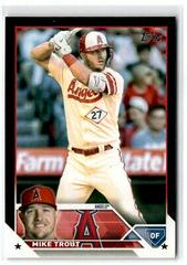 Mike Trout [Black] Baseball Cards 2023 Topps Prices