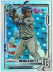Heriberto Hernandez [Refractor] #BDC-100 Baseball Cards 2021 Bowman Draft Chrome Prices