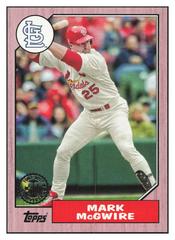 Mark McGwire [Red] Baseball Cards 2017 Topps 1987 Prices