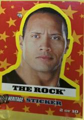 The Rock Wrestling Cards 2005 Topps Heritage WWE Stickers Prices