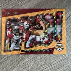 George Kittle [Orange Fluorescent] Football Cards 2022 Panini Mosaic Bang Prices