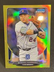 Miguel Cabrera [Gold Refractor] #200 Baseball Cards 2013 Bowman Chrome Prices