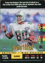 Irving Fryar Football Cards 1995 Panini Donruss Red Zone Prices