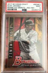 Eloy Jimenez [Red Refractor] #BDM-EJ Baseball Cards 2017 Bowman Draft Defining Moments Prices