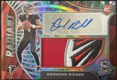 Desmond Ridder [Psychedelic] #RAD-DRI Football Cards 2022 Panini Spectra Radiant Rookie Patch Signatures Prices