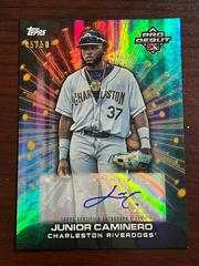 Junior Caminero [Gold] Baseball Cards 2023 Topps Pro Debut Future Cornerstones Autographs Prices
