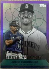 Julio Rodriguez [Purple] Baseball Cards 2022 Topps Fresh Faces Prices