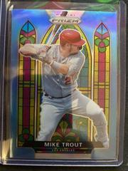 Mike Trout [Carolina Blue Prizm] Baseball Cards 2021 Panini Prizm Stained Glass Prices