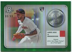 Gabriel Arias [Green] #MM-14 Baseball Cards 2022 Bowman Platinum Minted in Merit Prices