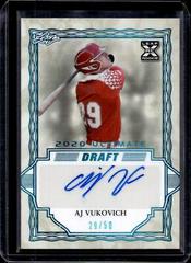AJ Vukovich [Platinum Spectrum] #BA-AJV Baseball Cards 2020 Leaf Ultimate Autographs Prices