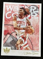 Jalen Green #23 Basketball Cards 2022 Panini Court Kings Water Color Prices