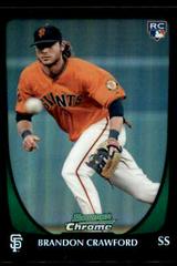 Brandon Crawford [Refractor] #25 Baseball Cards 2011 Bowman Chrome Prices
