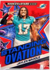 Jaylen Waddle [Red Blue] #SO-17 Football Cards 2022 Panini Rookies & Stars Standing Ovation Prices
