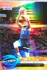 Anthony Edwards [Holo] #9 Basketball Cards 2023 Panini Hoops Attack the Rack Prices