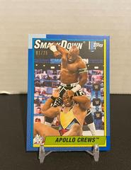 Apollo Crews [Blue] #48 Wrestling Cards 2021 Topps Heritage WWE Prices