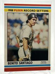 Benito Santiago #34 Baseball Cards 1988 Fleer Record Setters Prices