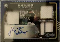 Jake Burger Baseball Cards 2022 Panini Absolute Tools of the Trade 3 Swatch Signatures Prices