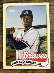 Chipper Jones, Ronald Acuna Jr. #89DH-6 Baseball Cards 2023 Topps Archives 1989 Doubleheaders Prices