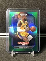 LeBron James [Green] Basketball Cards 2022 Panini Prizm Monopoly Prices