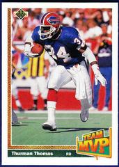 Thurman Thomas Football Cards 1991 Upper Deck Prices
