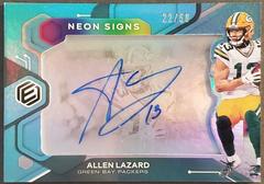 Allen Lazard [Blue] #NS-AL Football Cards 2022 Panini Elements Neon Signs Autographs Prices