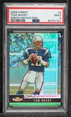 Tom Brady [Green Xfractor] #2 Football Cards 2008 Topps Finest Prices