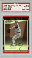 Curt Schilling [Refractor] #11 Baseball Cards 2002 Bowman Chrome Prices