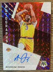 Anthony Davis [Choice Fusion Red] Basketball Cards 2019 Panini Mosaic Autographs Prices