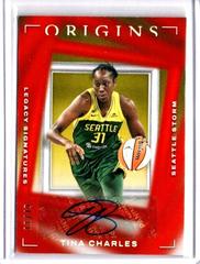 Tina Charles [Red] #LS-TCH Basketball Cards 2023 Panini Origins WNBA Legacy Signatures Prices