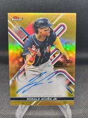 Ronald Acuna Jr. [Gold] #FA-RA Baseball Cards 2022 Topps Finest Autographs Prices