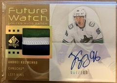 Andrei Kuzmenko Hockey Cards 2022 SP Authentic Future Watch Autograph Patch Prices
