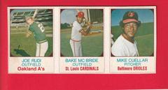 Cuellar, McBride, Rudi [Hand Cut Panel] Baseball Cards 1975 Hostess Prices