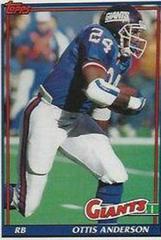 Ottis Anderson #20 Football Cards 1991 Topps Prices