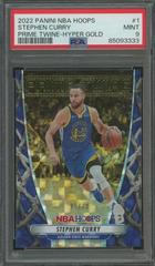 Stephen Curry [Hyper Gold] #1 Basketball Cards 2022 Panini Hoops Prime Twine Prices
