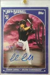 Corbin Carroll [Autograph Prussian Blue] #67 Baseball Cards 2023 Topps X Bob Ross The Joy Of Prices