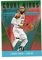 LeBron James [Green Flood] #19 Basketball Cards 2018 Panini Donruss Court Kings Prices