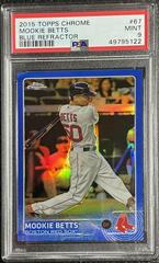 Mookie Betts [Blue Refractor] Baseball Cards 2015 Topps Chrome Prices
