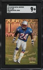 Ty Law [Precious Metal Gems] #87 Football Cards 1999 Metal Universe Prices