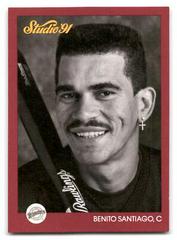 Benito Santiago #249 Baseball Cards 1991 Studio Prices