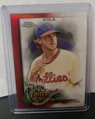 Aaron Nola [Red] #160 Baseball Cards 2022 Topps Allen & Ginter Chrome Prices