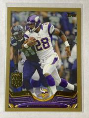 Adrian Peterson [No Gloves Gold] #1 Football Cards 2013 Topps Prices