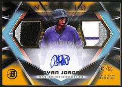 Dyan Jorge [Gold Foil] #IADR-DJ Baseball Cards 2023 Bowman Inception Autograph Dual Relic Prices